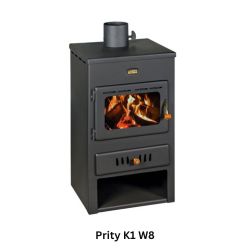 Wood Stove With Back Boiler Prity K1 W8, 7kW